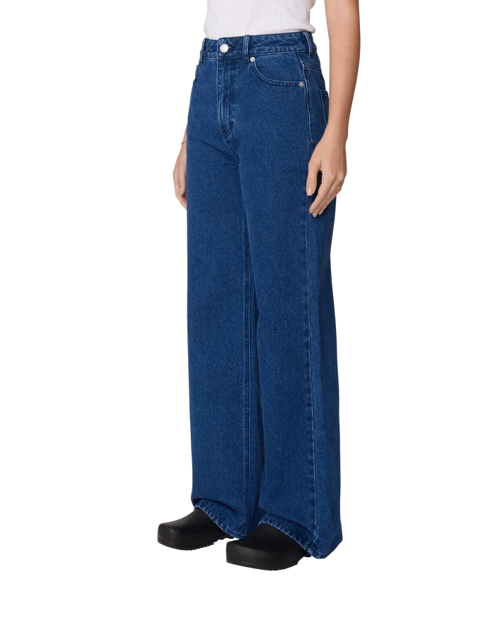 Obey – Errand ii highwaist denim – Stone wash indigo - Jupes et Pantalons - 242010061STN25