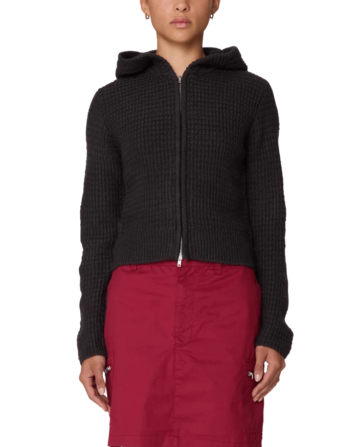 Obey – Glenda hood zip sweater – Charcoal - Pulls et Sweats - 251010077-CHA