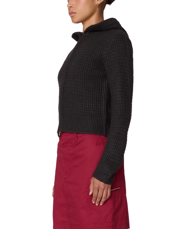 Obey – Glenda hood zip sweater – Charcoal - Pulls et Sweats - 251010077-CHA