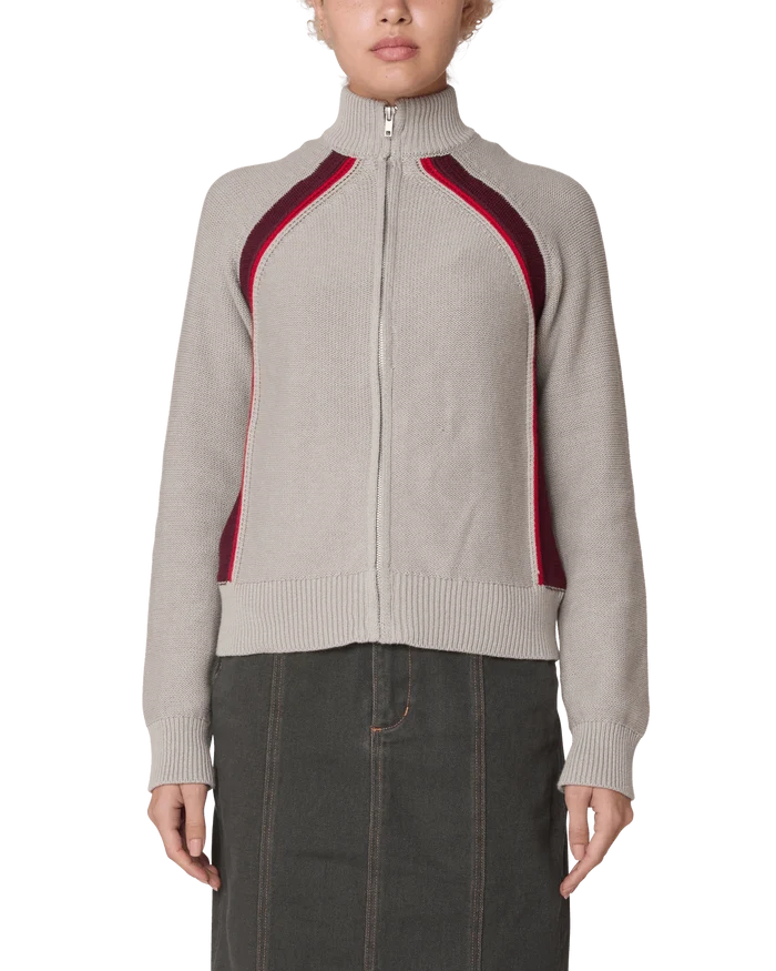 Obey – Lizzie zip mock sweater – Oatmeal heather - Pulls et Sweats - 251010075OATS