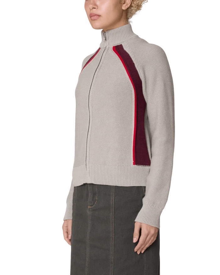 Obey – Lizzie zip mock sweater – Oatmeal heather - Pulls et Sweats - 251010075OATS