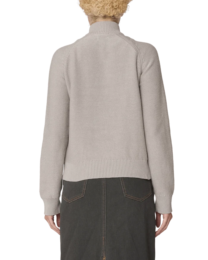 Obey – Lizzie zip mock sweater – Oatmeal heather - Pulls et Sweats - 251010075OATS