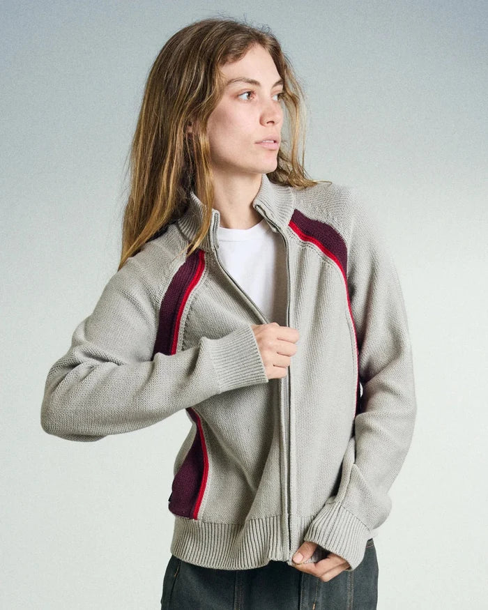 Obey – Lizzie zip mock sweater – Oatmeal heather - Pulls et Sweats - 251010075OATS