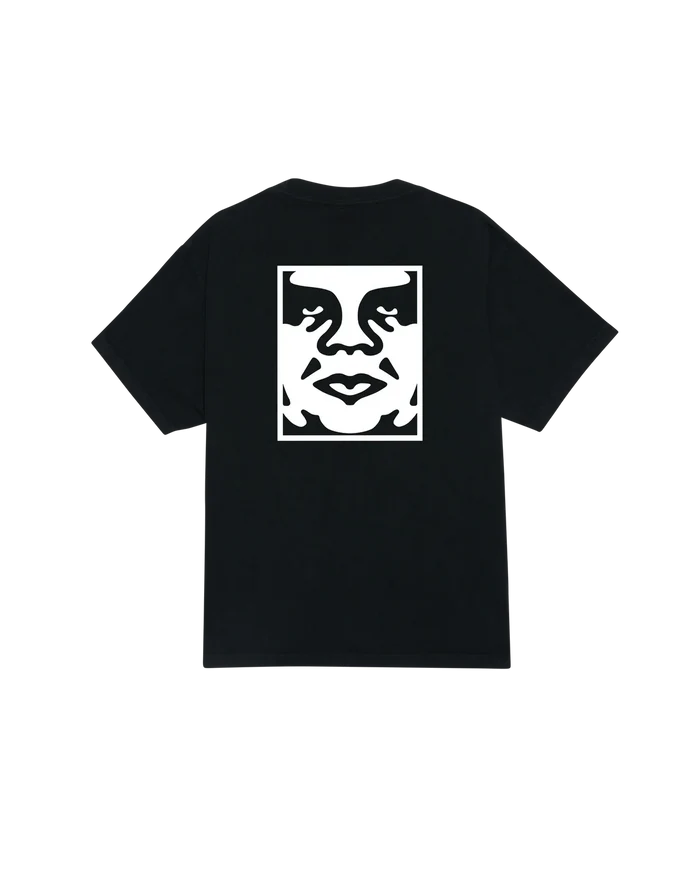 Obey – Obey bold icon face – Pigment dusty black (FW25) - T-shirts - 167924099DBAS