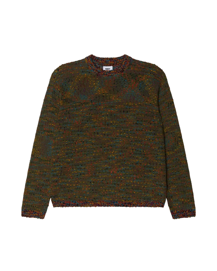 Obey – Obey martin sweater – Chive multi - Pulls et Sweats - 151000107CHVM