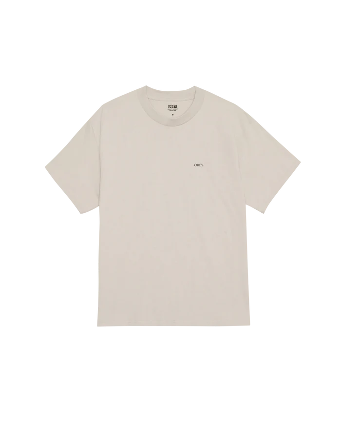Obey – Obey peace & justice statue T-shirt – Silver grey - T-shirts - 165264238SIGS