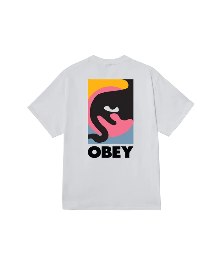 Obey – Obey quarter icon Classic T-shirt – White - T-shirts - 165264193WHTS