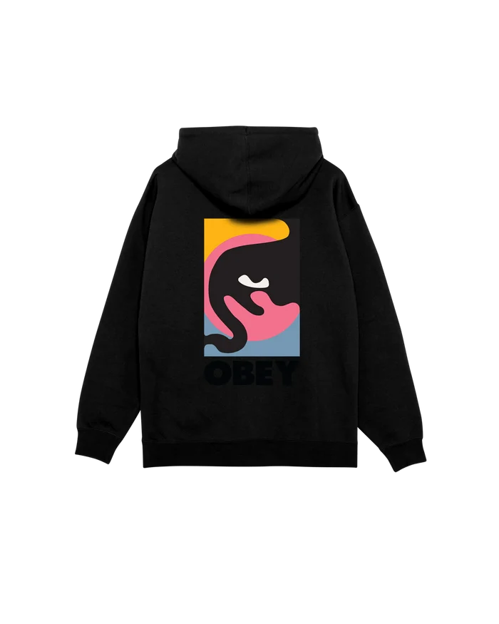 Obey – Obey quarter icon Hoodie – Black - Pulls et Sweats - 112844193BLKS