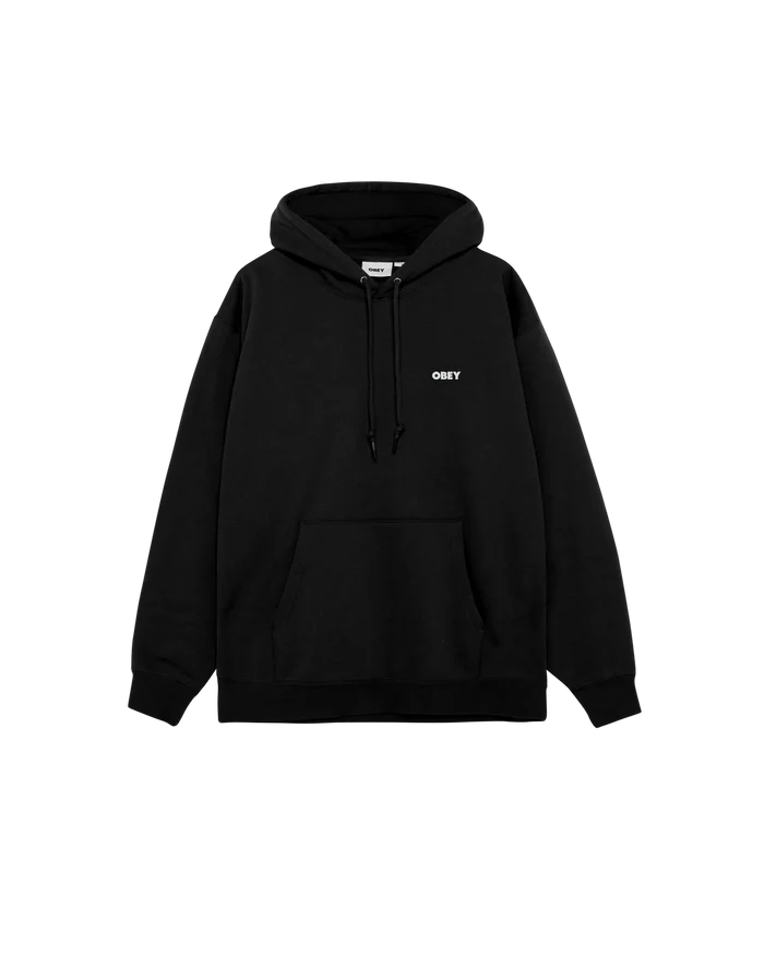 Obey – Obey quarter icon Hoodie – Black - Pulls et Sweats - 112844193BLKS