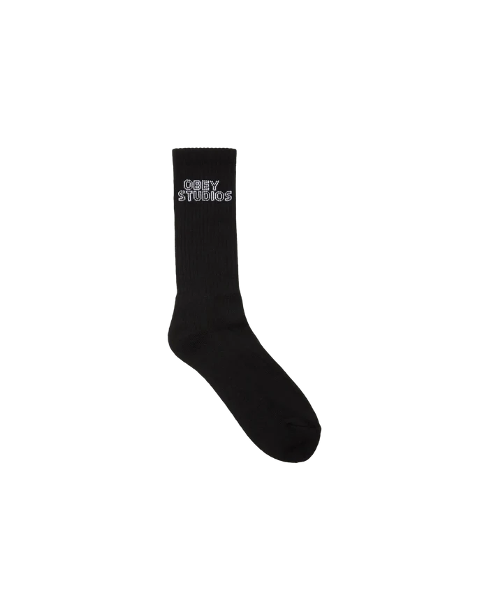 Obey – Obey studios socks – Black - Accessoires - 100260194BLKO/S