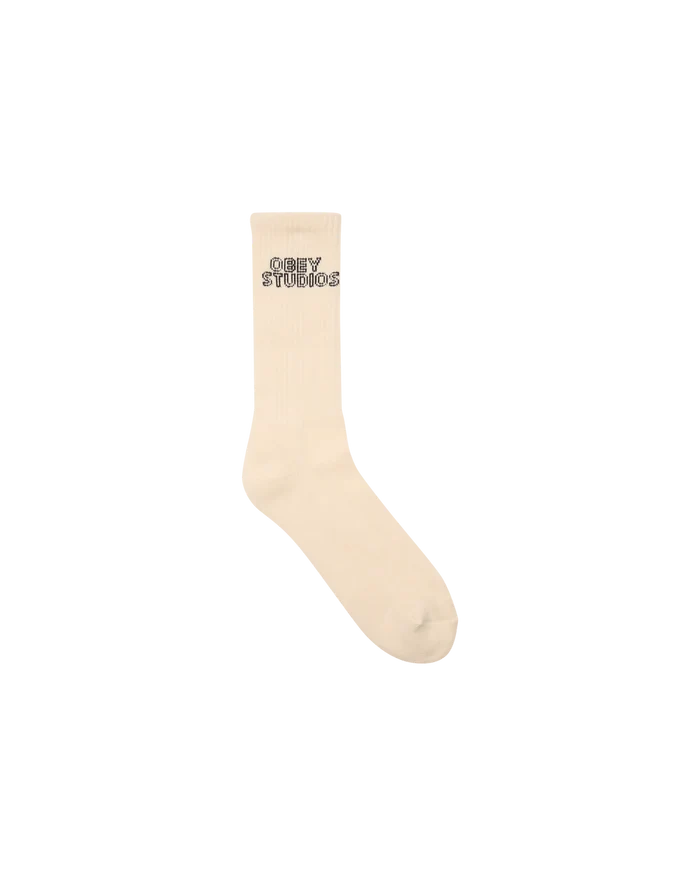 Obey – Obey studios socks – Unbleached - Accessoires - 100260194UBLO/S
