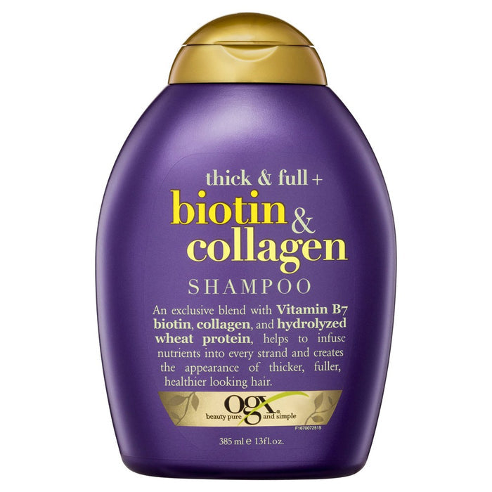 OGX Thick & Full+ Biotin and Collagen Shampoo شامبو الشعر بالبايوتين والكولاجين و بروتينات القمح  من او جي اكس