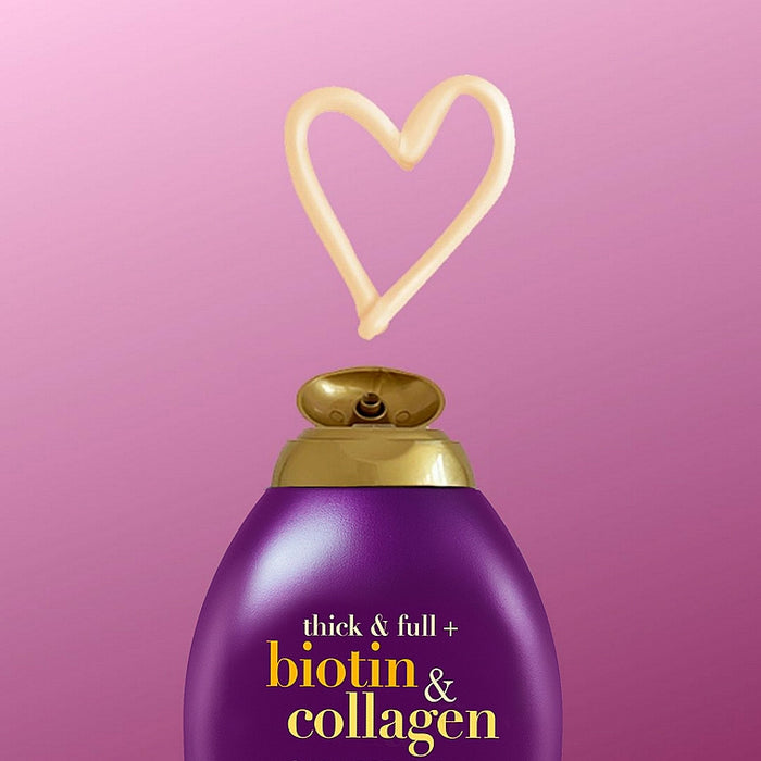 OGX Thick & Full+ Biotin and Collagen Shampoo شامبو الشعر بالبايوتين والكولاجين و بروتينات القمح  من او جي اكس