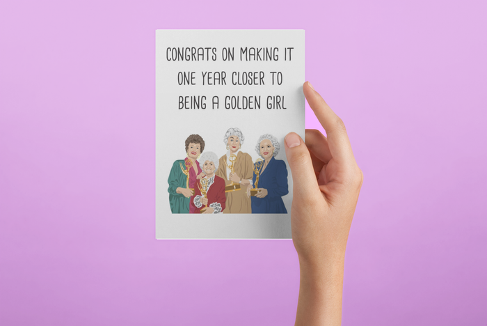 Crimson and Clover Studio One Year Closer card featuring colorful, inspirational design for special occasions or milestones.