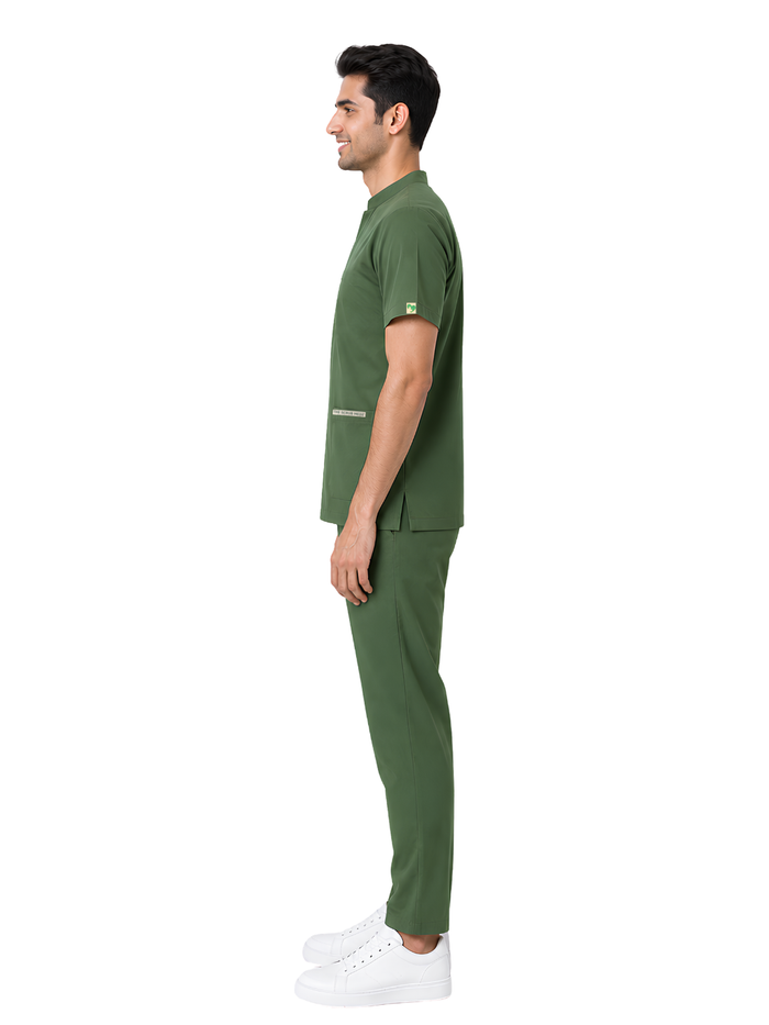 ONYX 4 POCKET MANDARIN MEN (GREEN) SCRUB