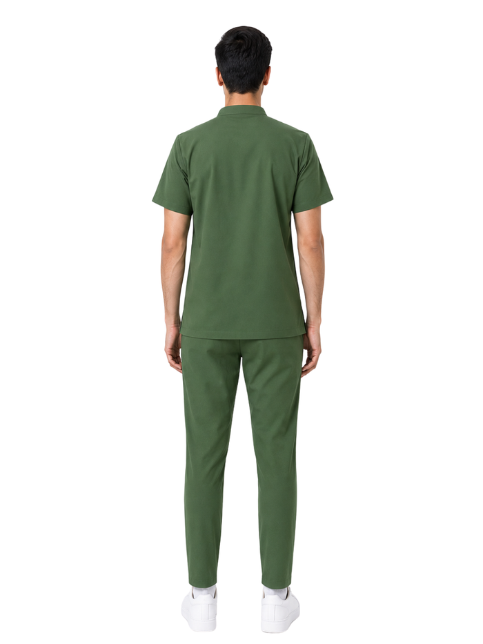 ONYX 4 POCKET MANDARIN MEN (GREEN) SCRUB