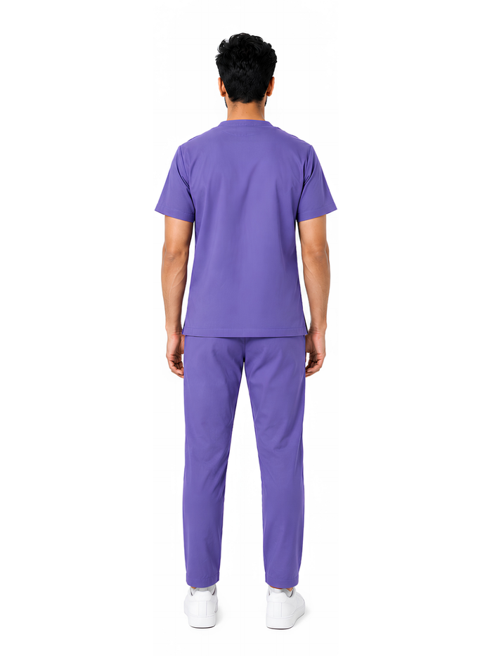 ONYX 4 POCKET MANDARIN MEN (PURPLE) SCRUB