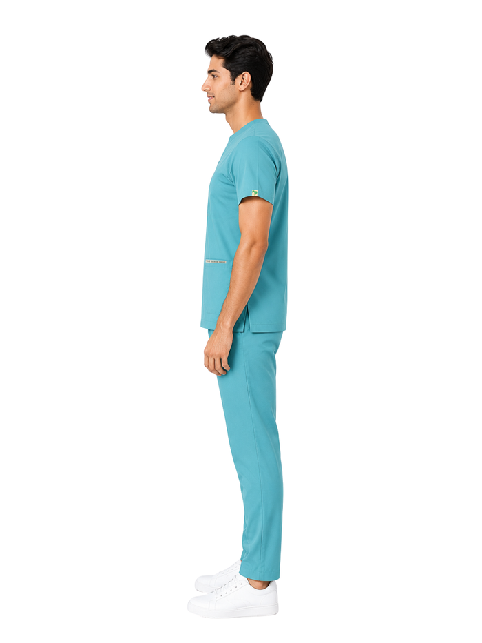 ONYX 4 POCKET MANDARIN MEN (SKY BLUE) SCRUB