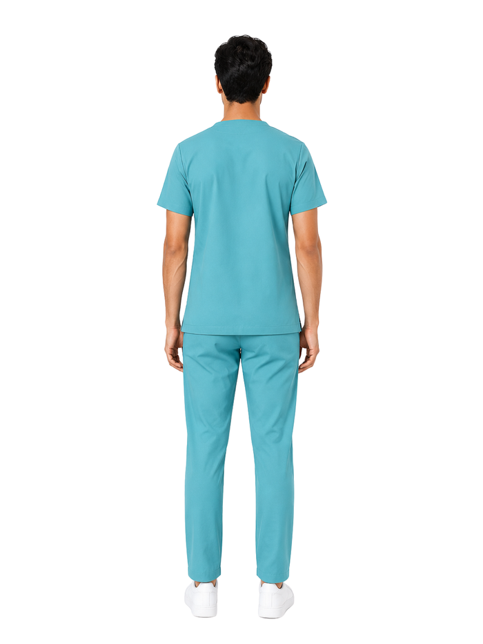 ONYX 4 POCKET MANDARIN MEN (SKY BLUE) SCRUB