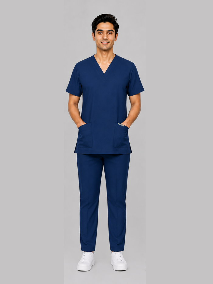ONYX 4 POCKET V NECK MEN (TEAL) SCRUB