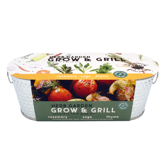 Organic Grilling Herb Grow Kit | Windowsill Planter