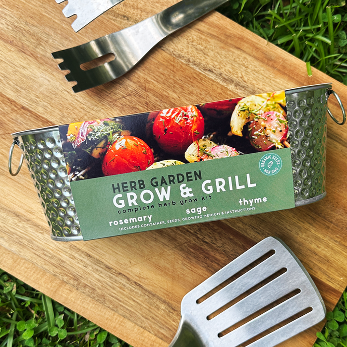 Organic Grilling Herb Grow Kit | Windowsill Planter