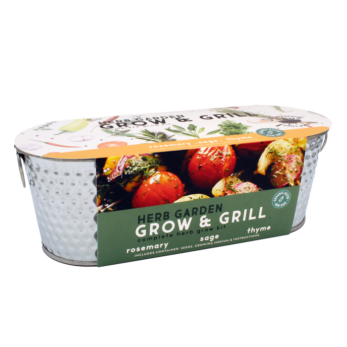 Organic Grilling Herb Grow Kit | Windowsill Planter