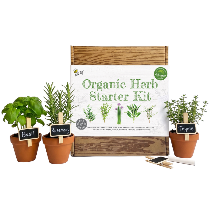 Organic Herb Garden Grow Kit | 9 Variety Gift Set