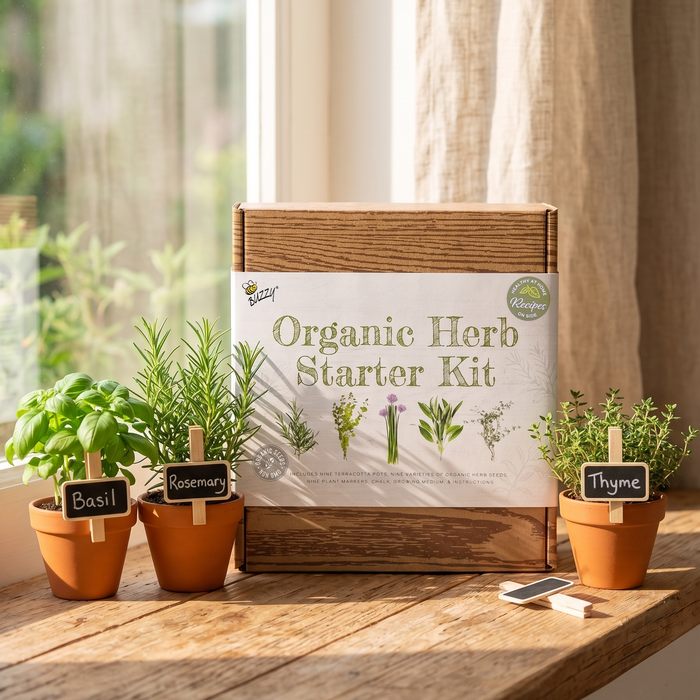 Organic Herb Garden Grow Kit | 9 Variety Gift Set