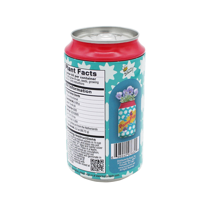 Pansy Grow Kit | Soda Can Flower Kit