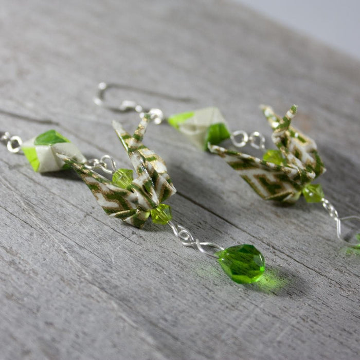 Crane Diamond Earrings - LeeMo Designs