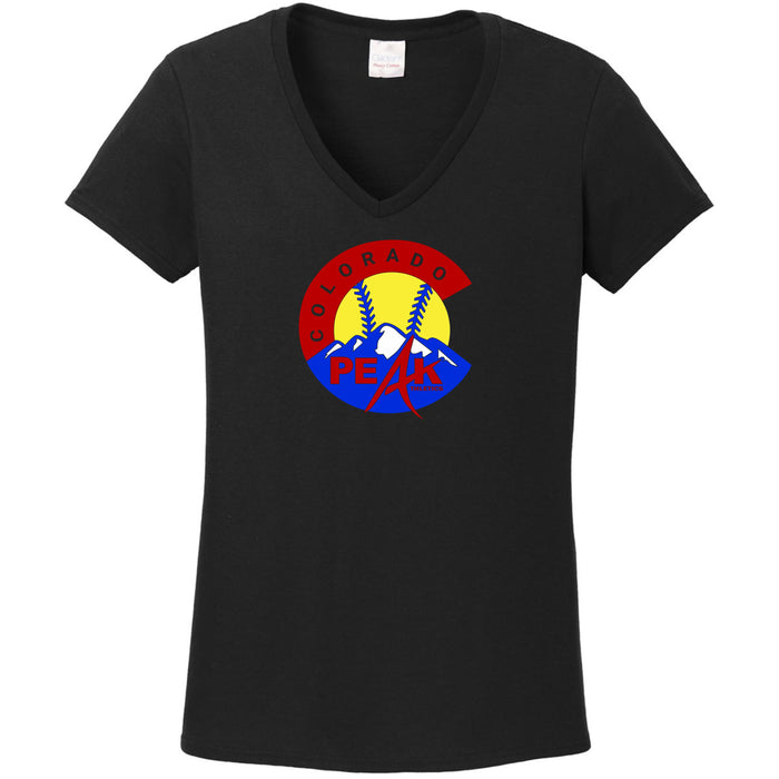 Peak Softball Logo Ladies Short Sleeve Tee- Matte or Glitter