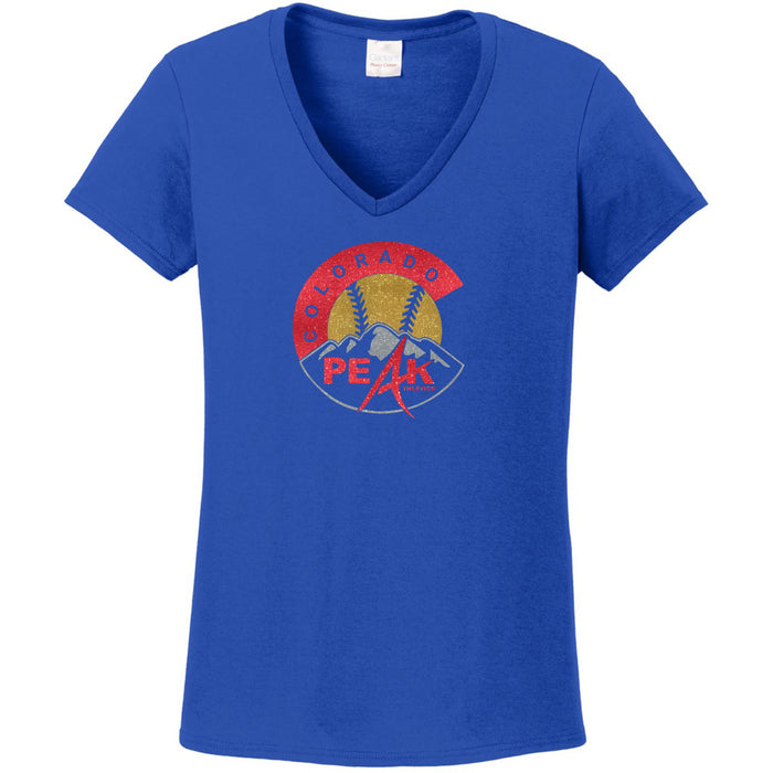Peak Softball Logo Ladies Short Sleeve Tee- Matte or Glitter