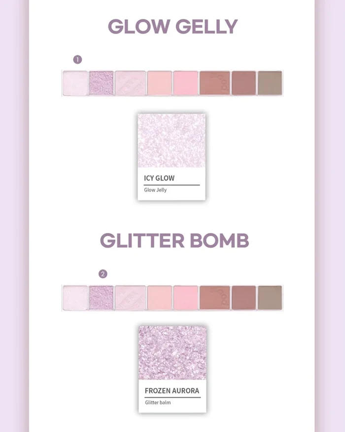 PERIPERA All Take Mood Palette 09 Moonlike Lavender Pink  شدو بالت