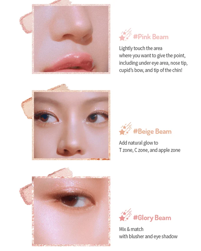 PERIPERA INK V HIGHLIGHTER 01 RADIANCE SHOT هايلايت اضاءة للبشرة