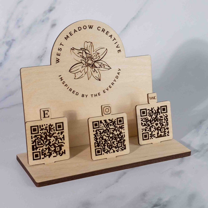 Personalized QR Code Sign - West Meadow Creative - by LeeMo Designs in Bend Oregon