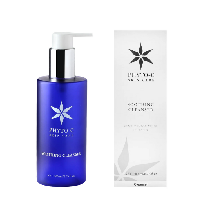 Phyto-C Soothing Cleanser blue pump bottle with 200 ml packaging