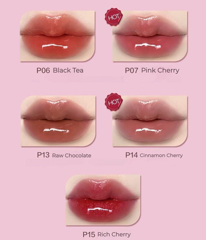 PINK BEAR Cherry Moment Collection Moist Essence Glossy Lip Gloss T5530