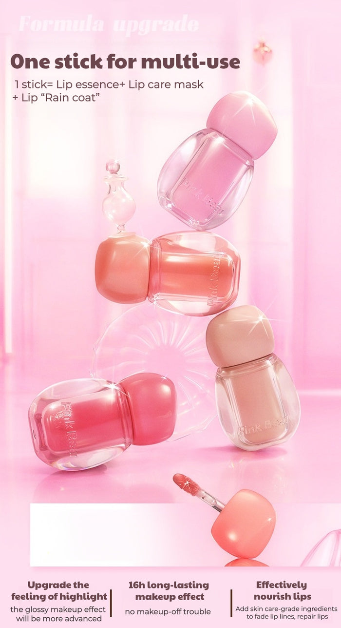 PINK BEAR Light Bulb Collection Glossy Long-wear Essence Lip Gloss T5531
