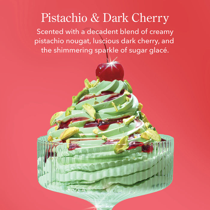 Pistachio & Dark Cherry Palm-Sized Goat Milk Soap