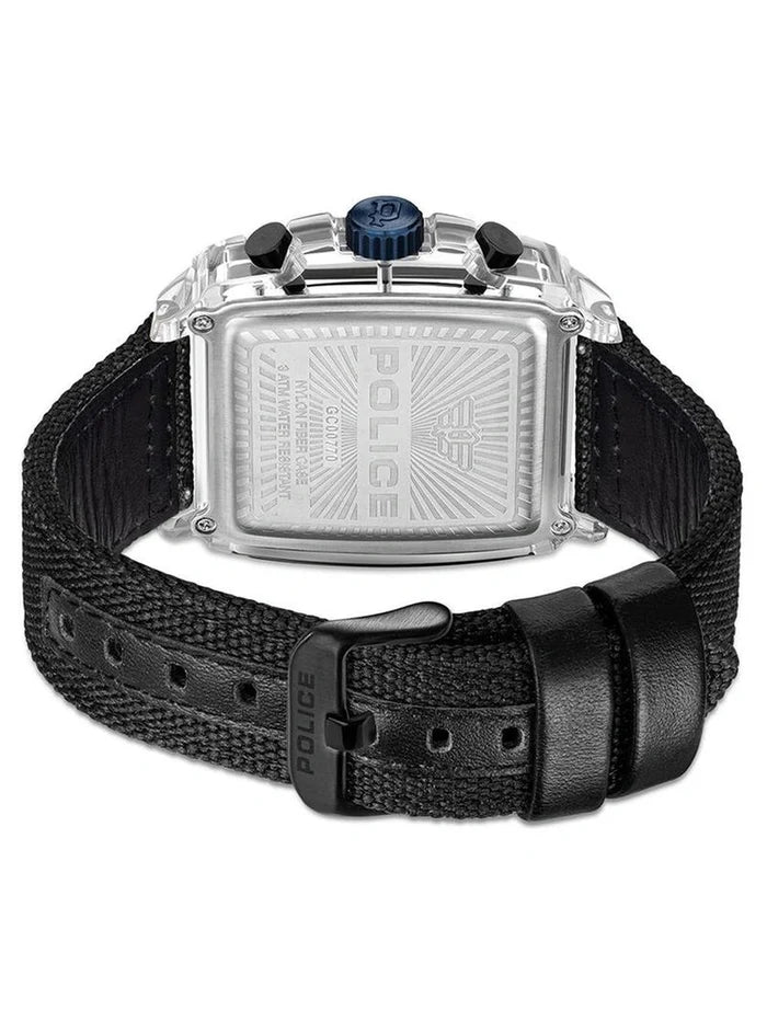 Police Round Black Dial Analog Watch - PLPEWGC00770X1