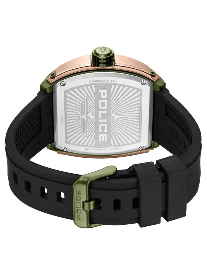 Police Round Black Dial Analog Watch - PLPEWGQ0063003