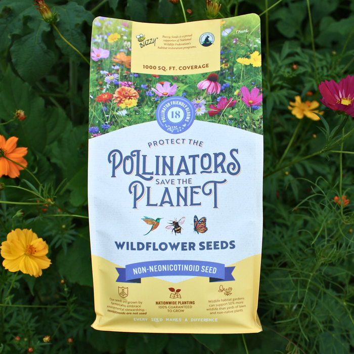 Pollinator Wildflower Seed Mix | 18 Varieties (1000 sq ft)
