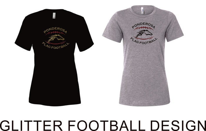 Pondo Flag Football Ladies Bella Canvas Tee- 2 Designs