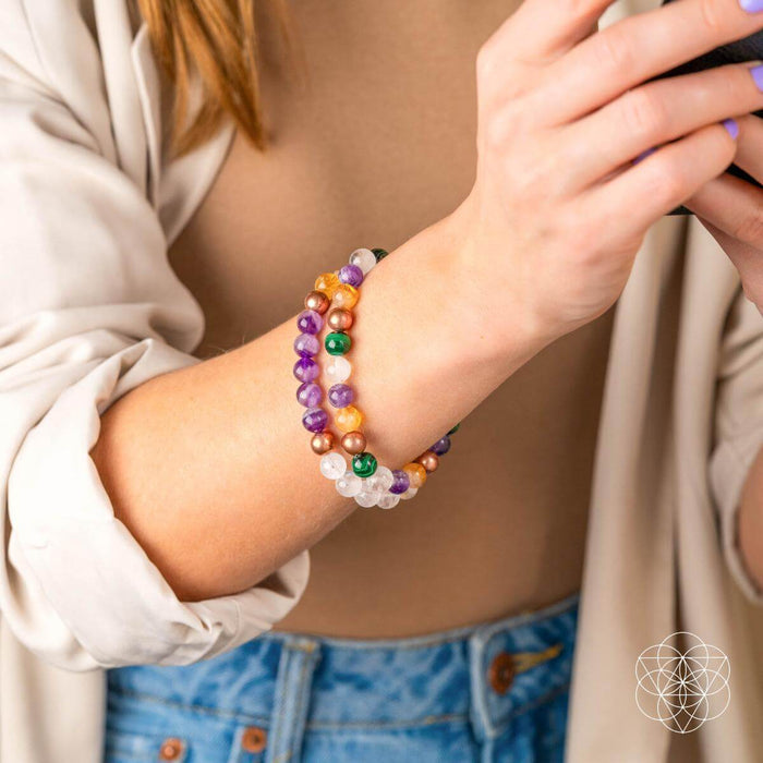 Powerhouse of Wealth Manifestation - Crystal Quartet Bracelet Set