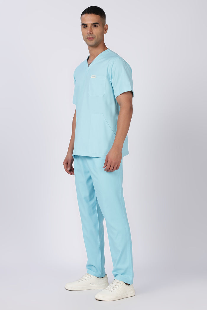 Prime - Men's V-Neck Scrub - 7 Pocket - Eucalyptus