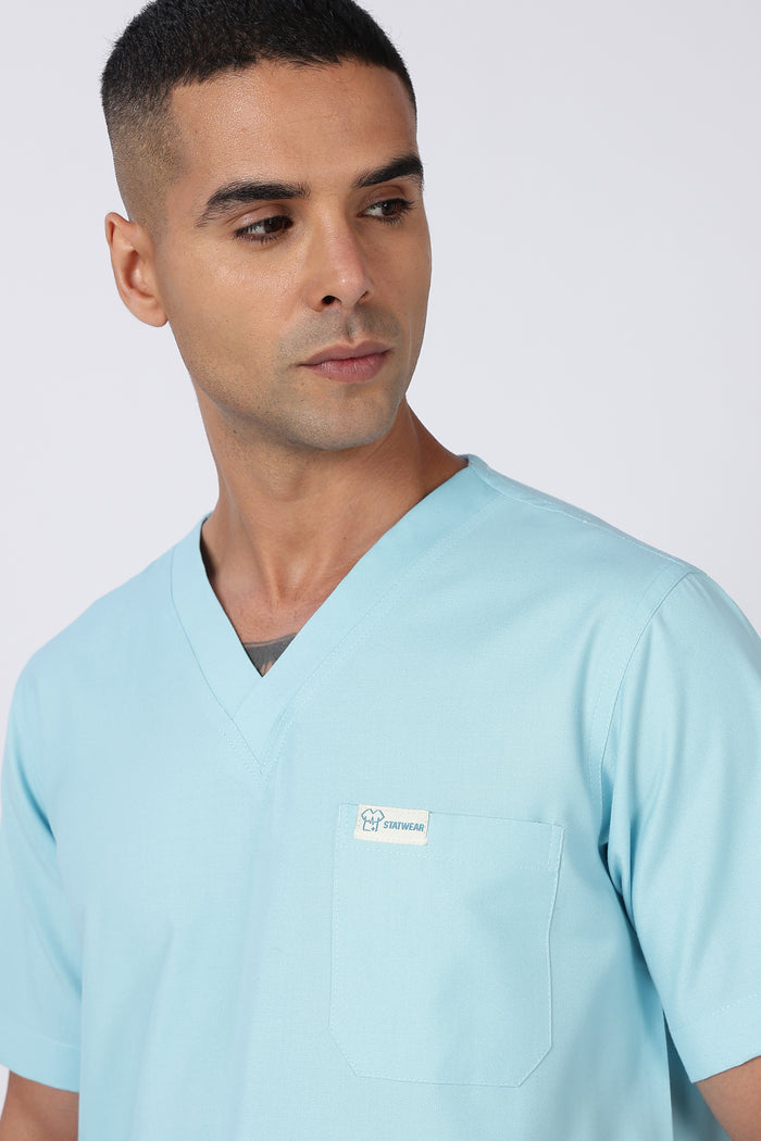 Prime - Men's V-Neck Scrub - 7 Pocket - Eucalyptus