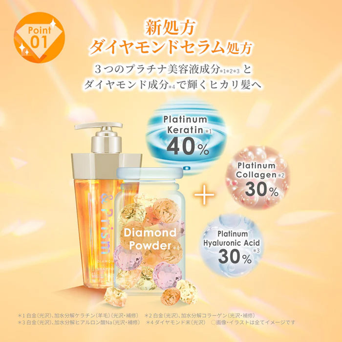 &Prism DIAMOND SHINE Shampoo Osmanthus 415 ml