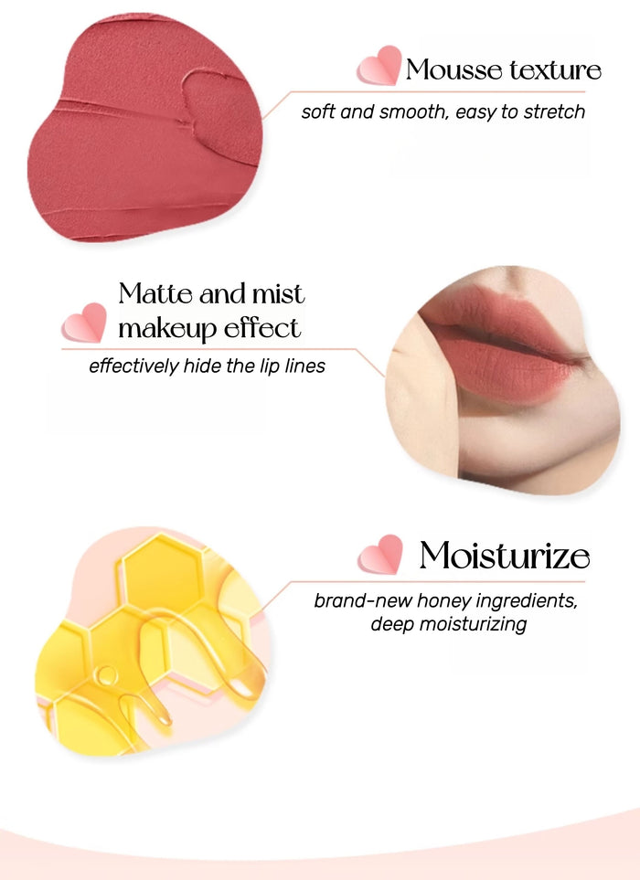 PUCO Moist Mousse Velvet  Matte Lip Glaze T5343