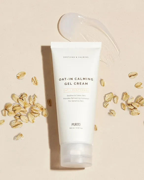 PURITO OAT-IN CALMING GEL CREAM OAT + PANTHENOL كريم البشرة الجل بالبانثينول من بيوريتو